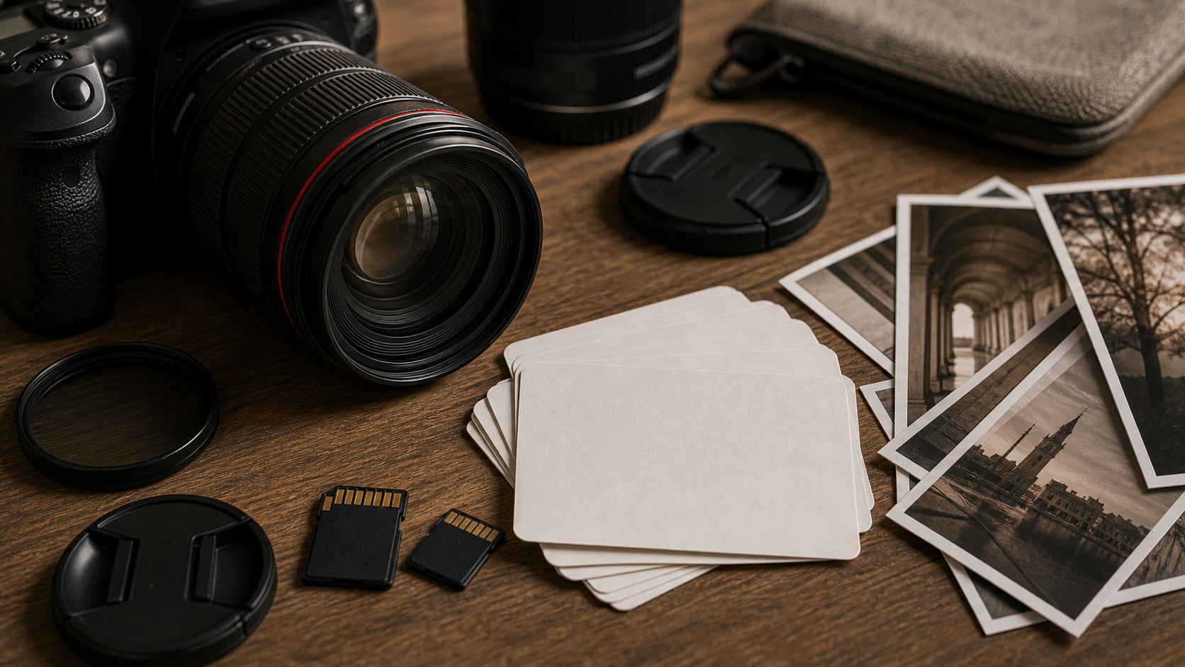 Allestimento per la copertura fotografica di un evento